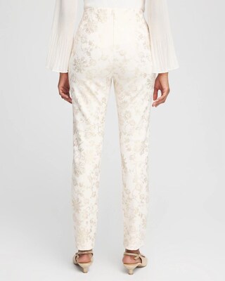 Petite Juliet Foiled Ankle Pants