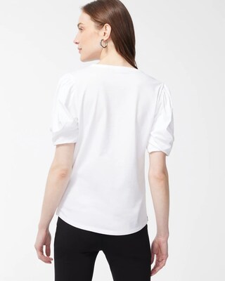 Floral Draped Sleeve Tee