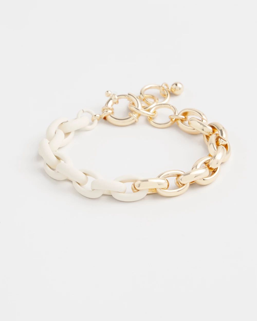 Two Tone Link Bracelet