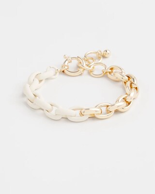 Two Tone Link Bracelet