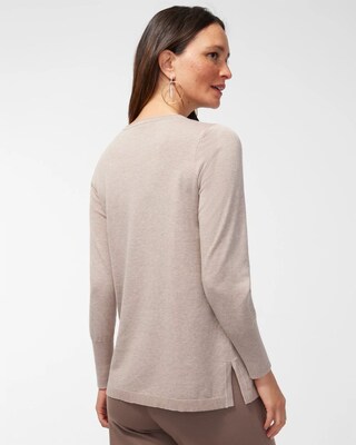 Floral Chain Pullover Sweater