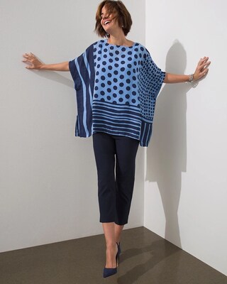 Mixed Dot Poncho