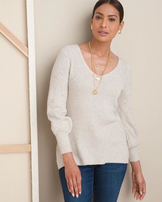Rib-Knit  Sweater