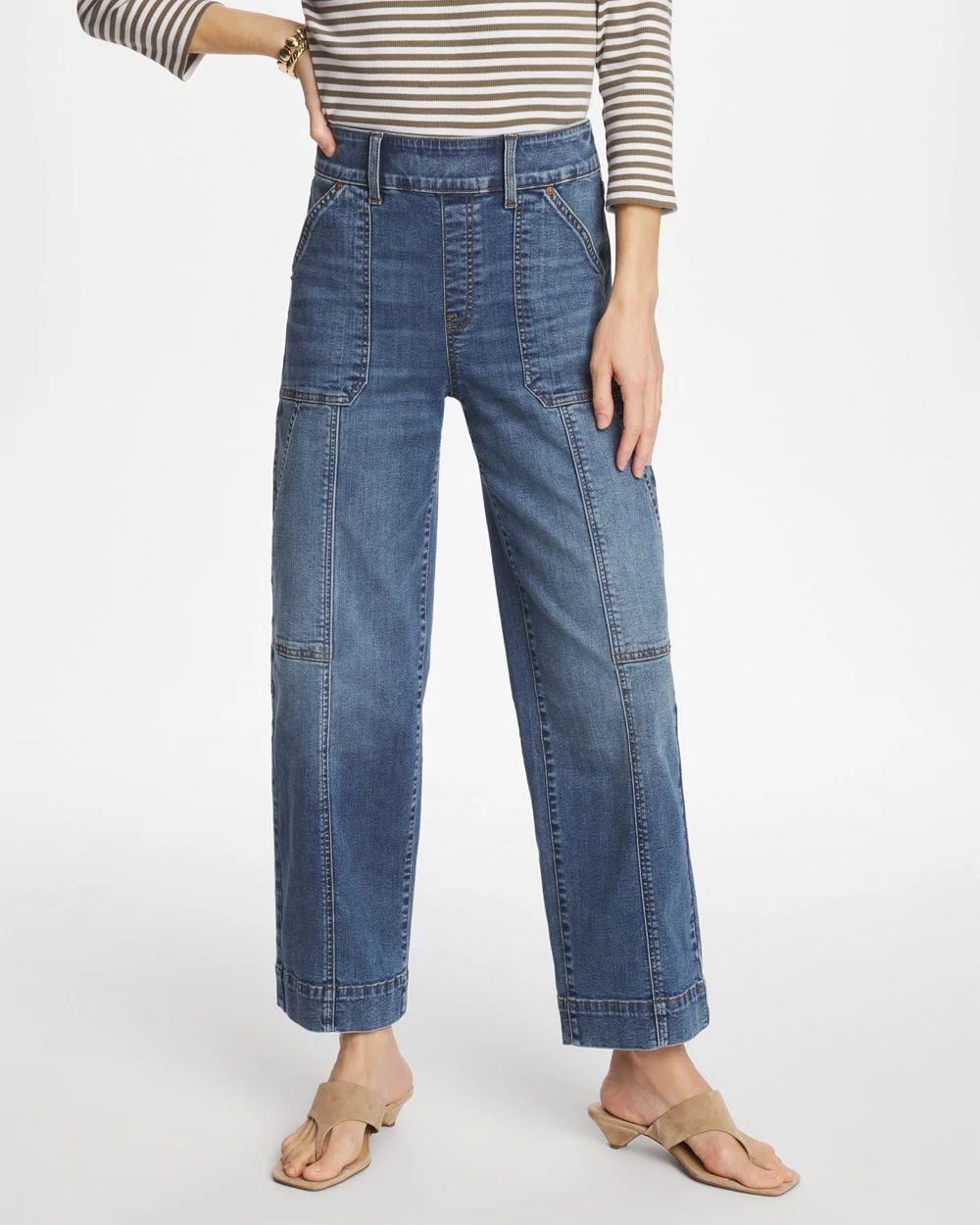 Utility Wide Pull-On Crop