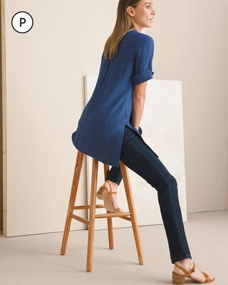 Petite Denim Pull-On Jeggings