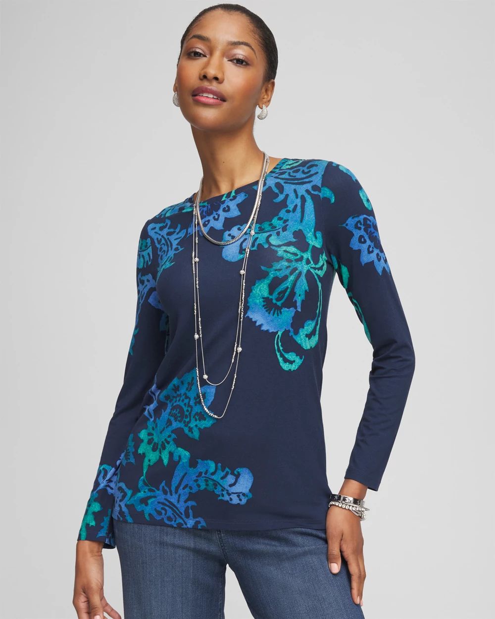 Touch of Cool™ Floral Layering Tee