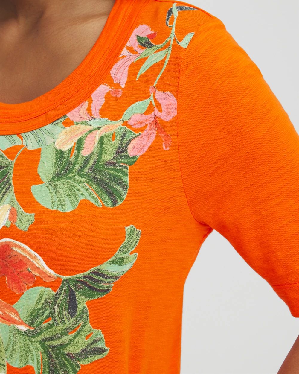 Orchid Scoop Neck Tee