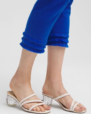22" Triple Fray Pull-on Capris click to view larger image.
