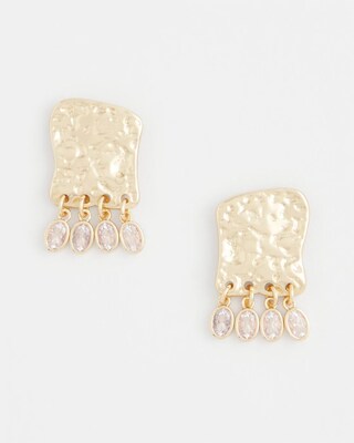 No Droop® Molten Cubic Zirconia Earrings click to view larger image.