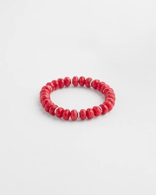 Jade & Mother of Pearl Stretch Bracelet