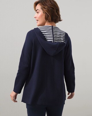 Zenergy Cotton-Cashmere Reversible Cardigan