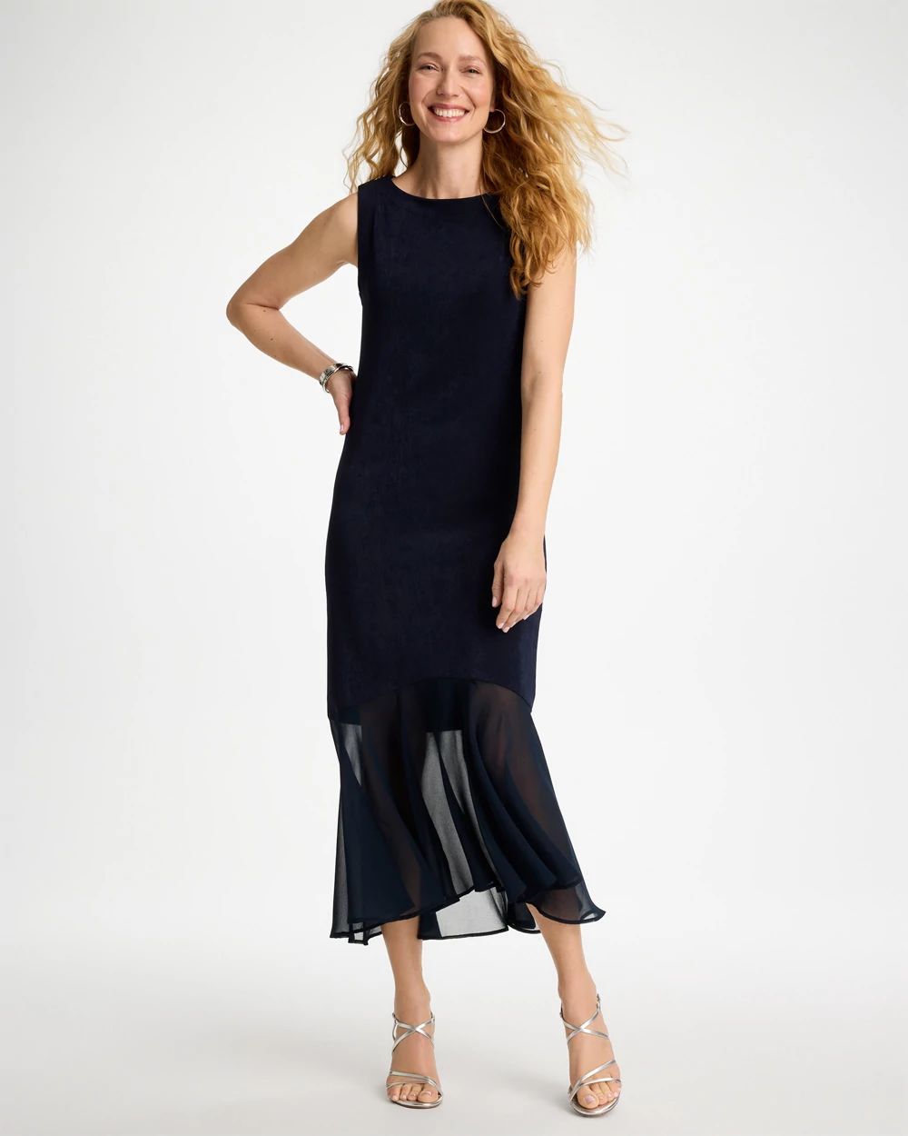 Travelers™ Petite Chiffon Hem Dress