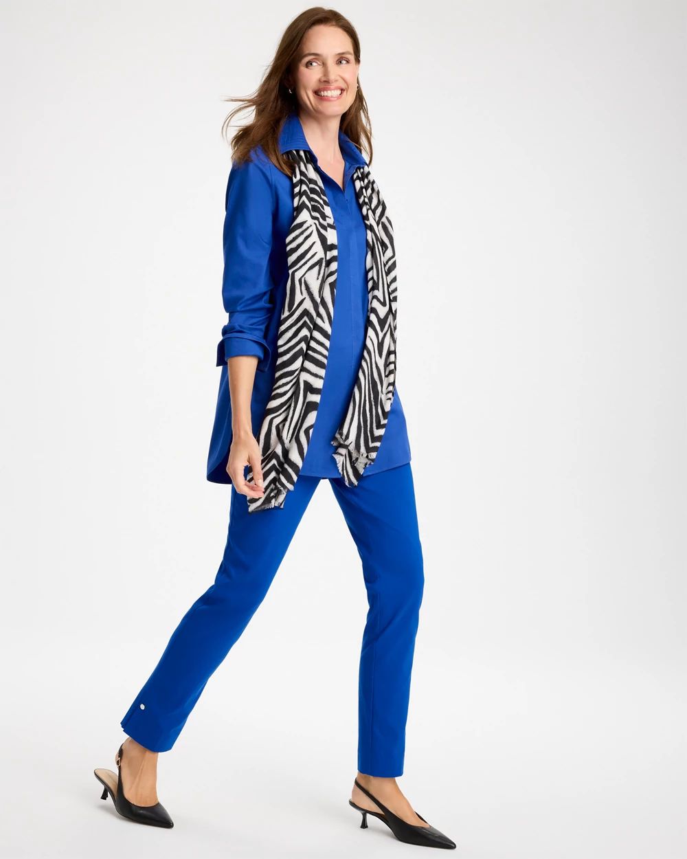 Brigitte™ Slim Button Hem Pants