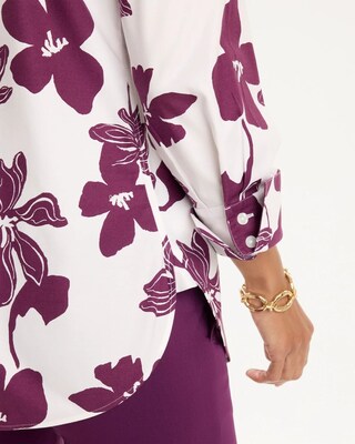 No Iron™ Stretch Pompeii Print Shirt click to view larger image.