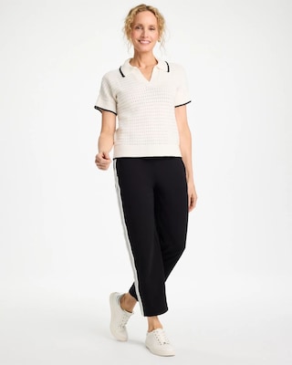 Zenergy® Luxe Pointelle Sweater click to view larger image.
