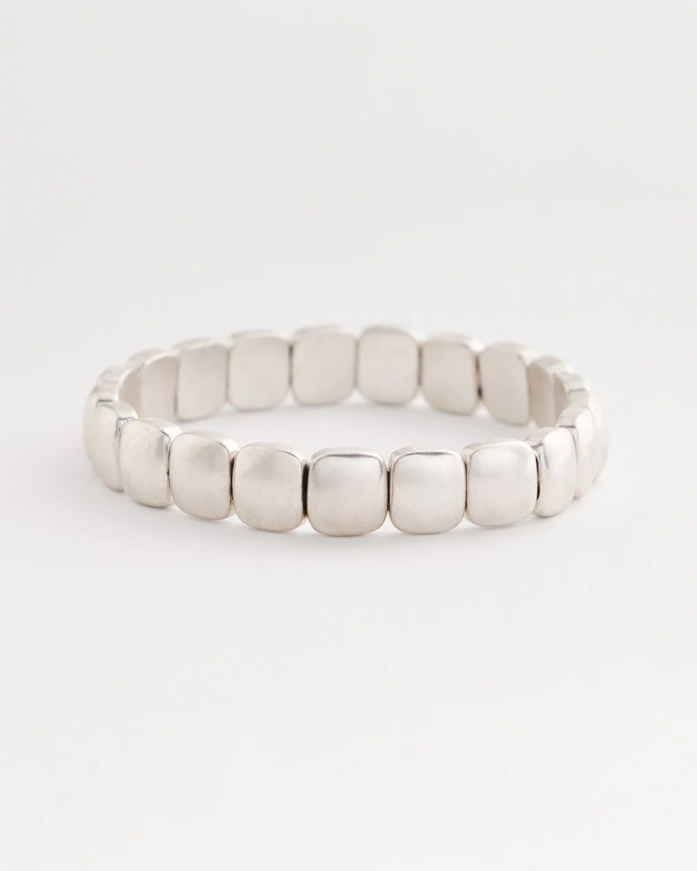 Silvertone Stretch Bracelet