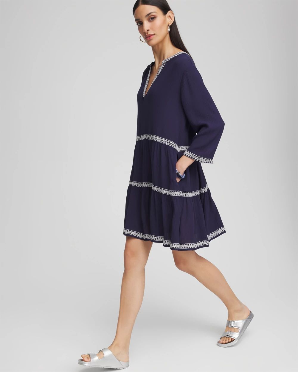 Chico's Beach Swimsuit Cover-Up Dress