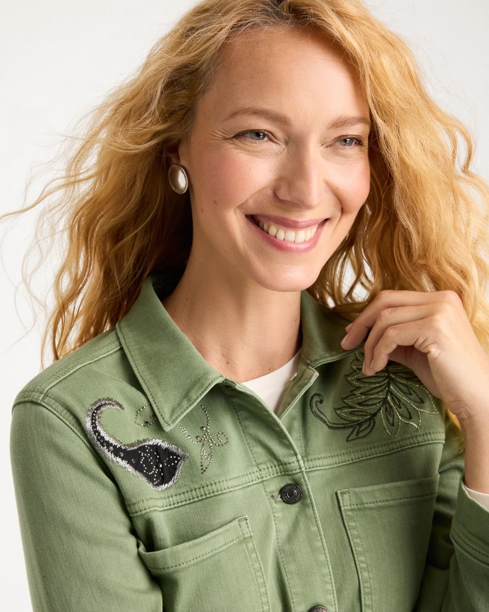 Embellished Utility Field Jacket
