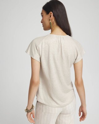 Linen Metallic Tee click to view larger image.