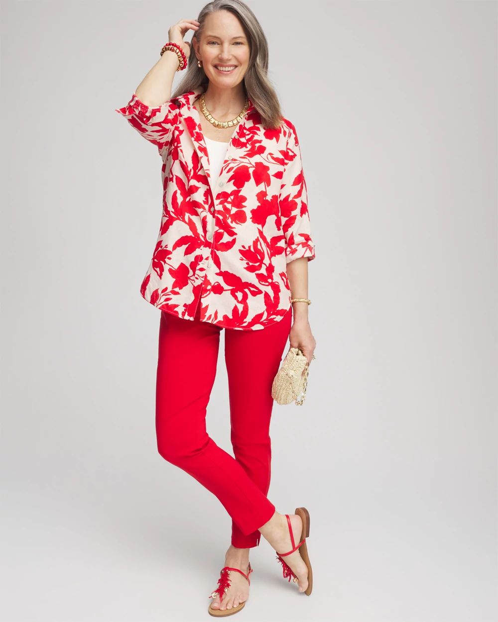 Brigitte™ Pull-On Slim Ankle Pants click to view larger image.