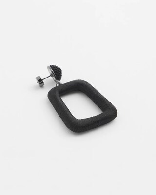 No Droop™ Black Square Hoops