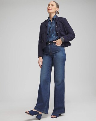 Twill Floral Fringe Shirt