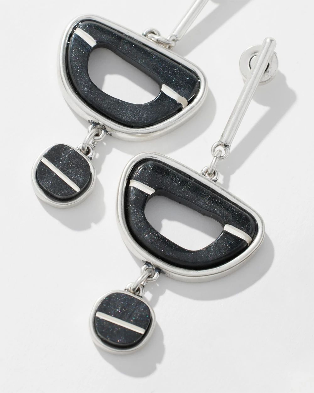 Marble Resin Drop Earrings