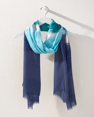 Painted Ombre Oblong Scarf