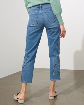 Girlfriend Leg Embroidery Crops