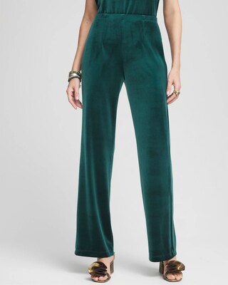 Petite Travelers Collection Velvet No Tummy Pants