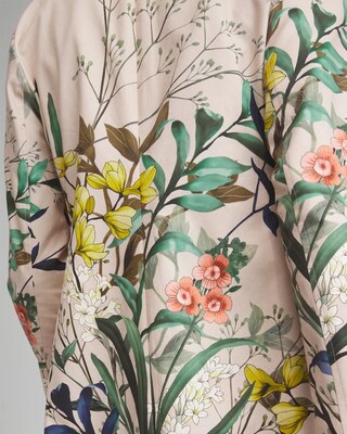 Petite Floral Cotton Stretch Topper click to view larger image.