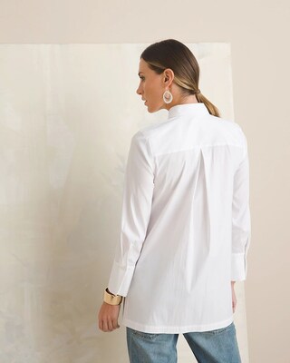 Ruffle-Front Tunic