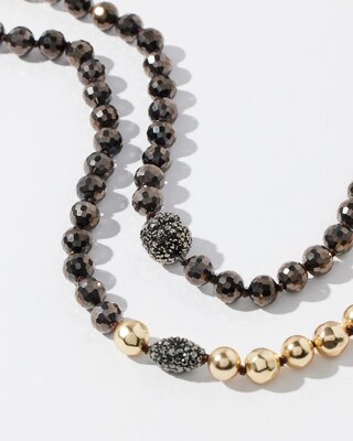 Beaded Infinite Magnetic Necklace