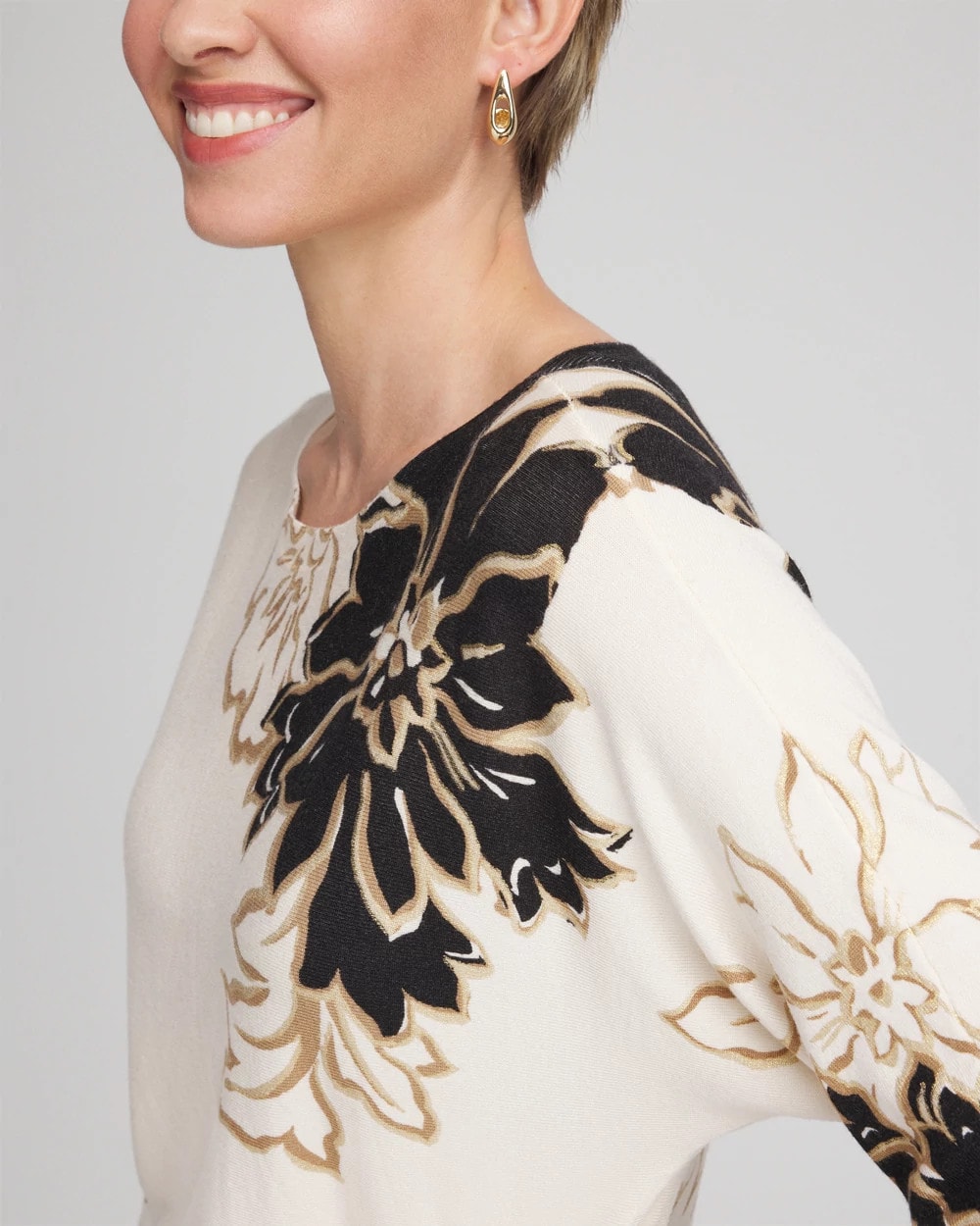 Ella Dolman Artisanal Pullover Sweater