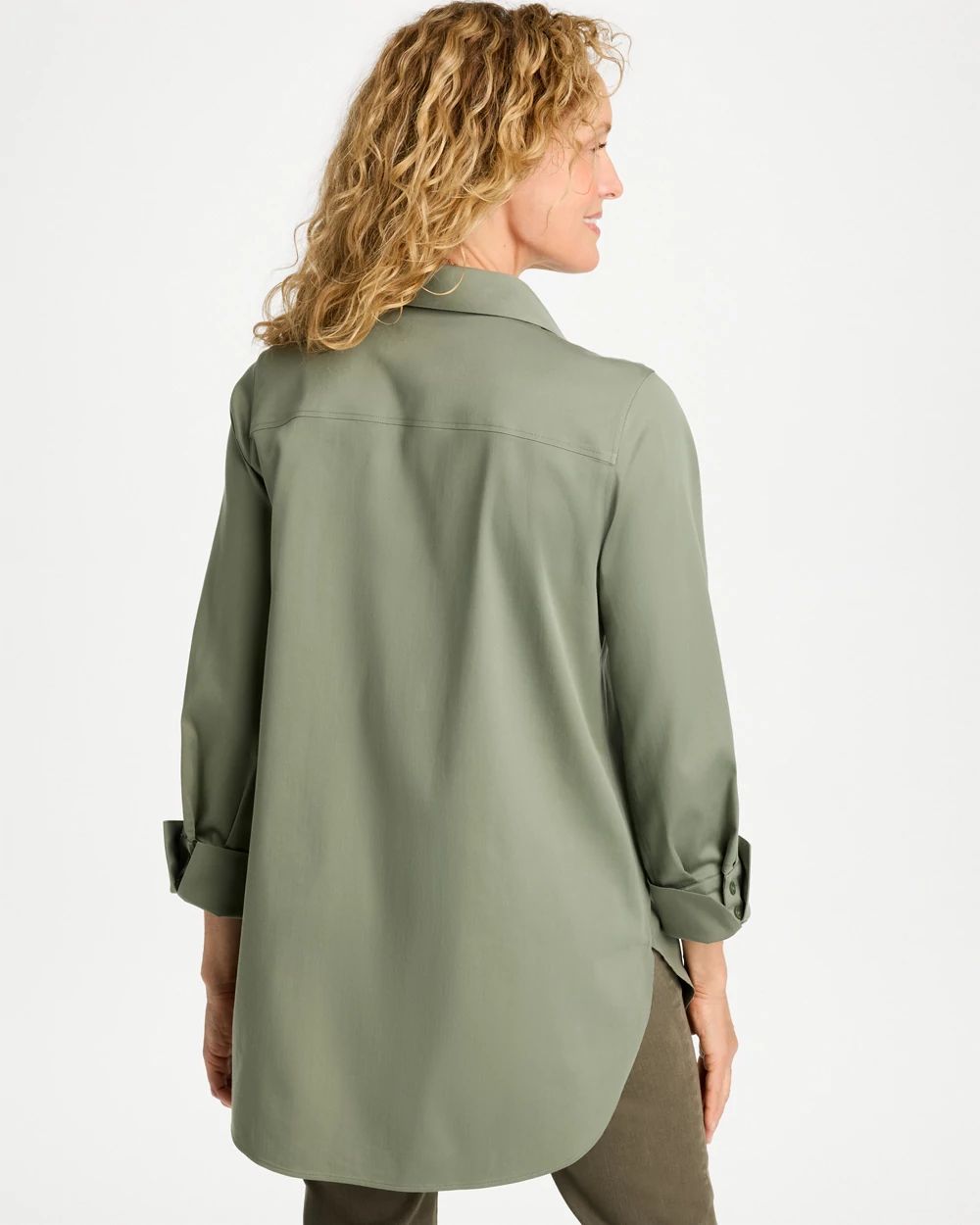 No Iron™ Stretch Popover Tunic click to view larger image.
