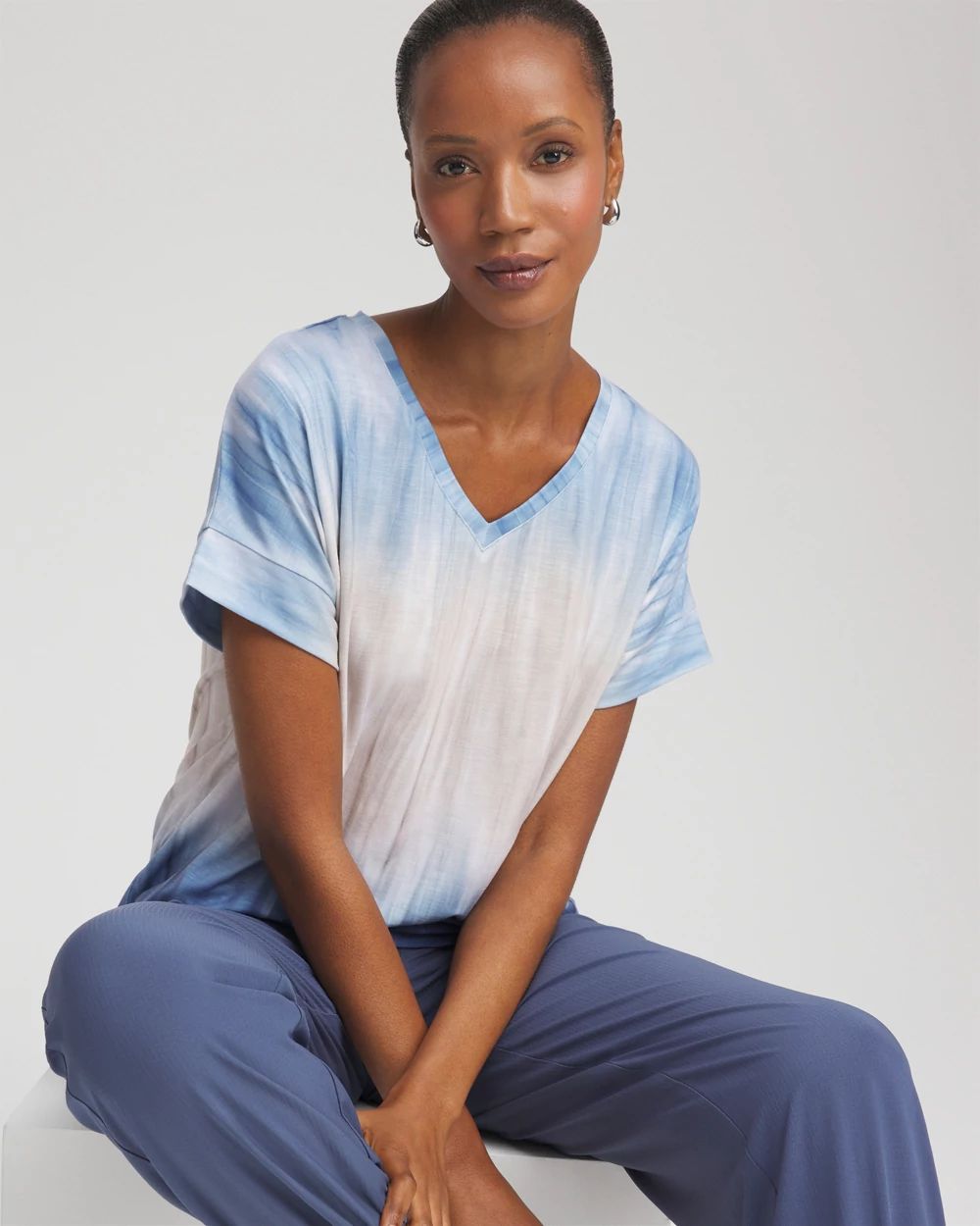 Zenergy® Slub Ombré Short-Sleeve Tee