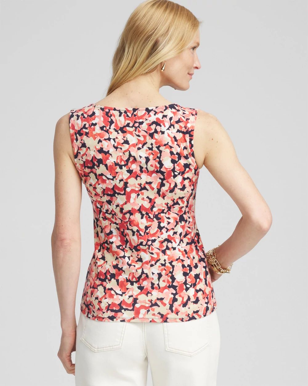 Contour Cotton™ Abstract Square Neck Tank click to view larger image.