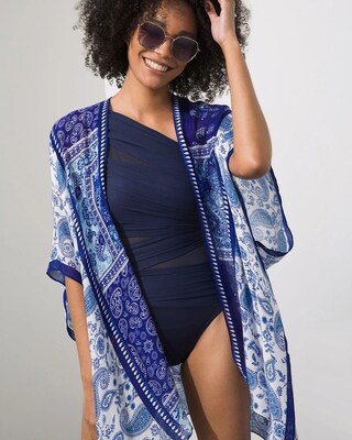 Printed Woven Ruana
