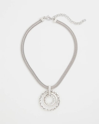 Silver Short Pendant Necklace