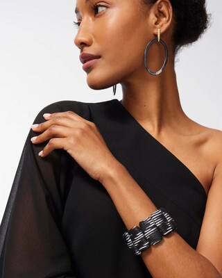 Black & White Stretch Bracelet