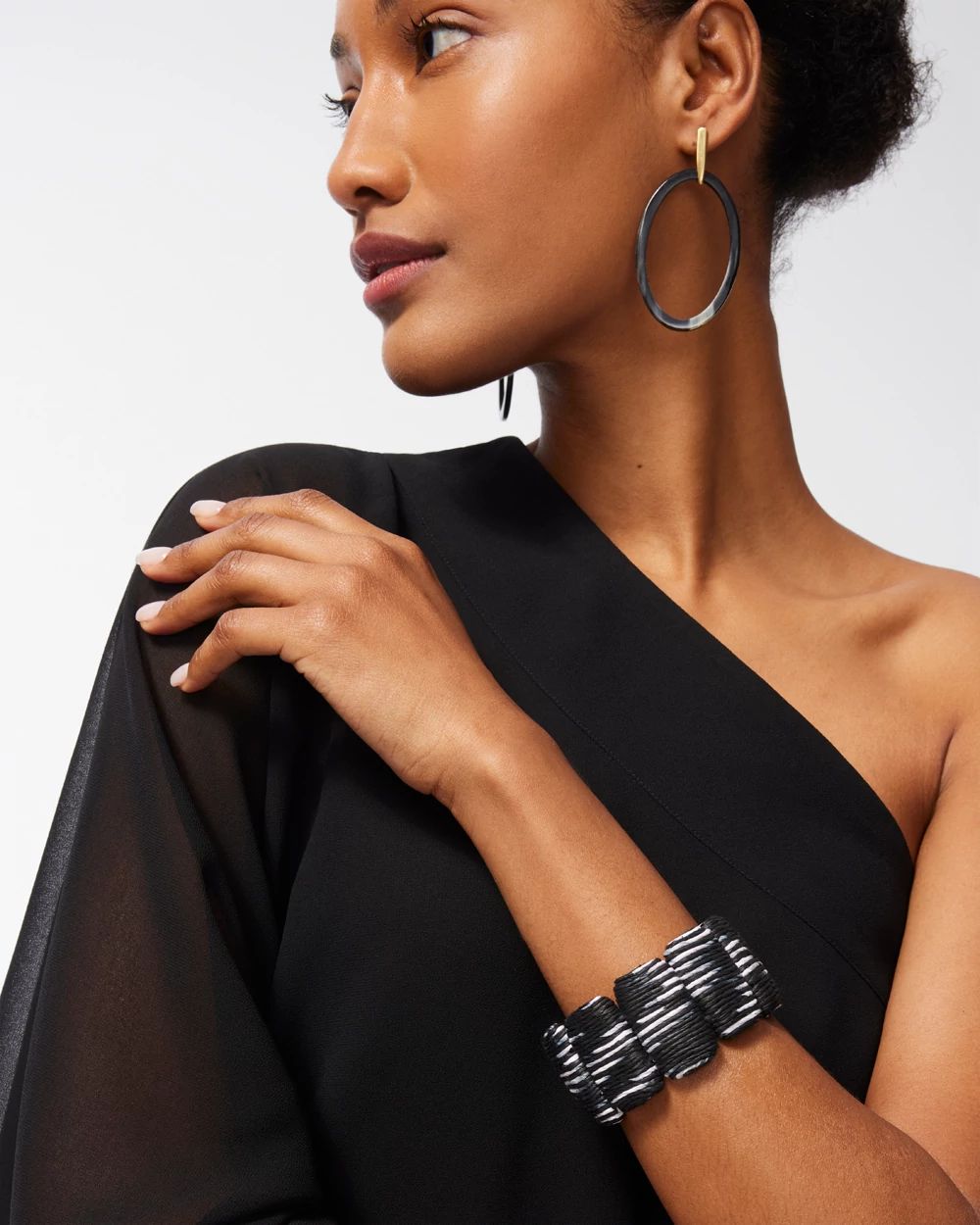 Black & White Stretch Bracelet