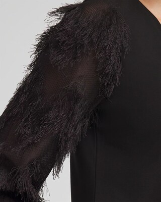 Fringe Sleeve Ponte Top click to view larger image.