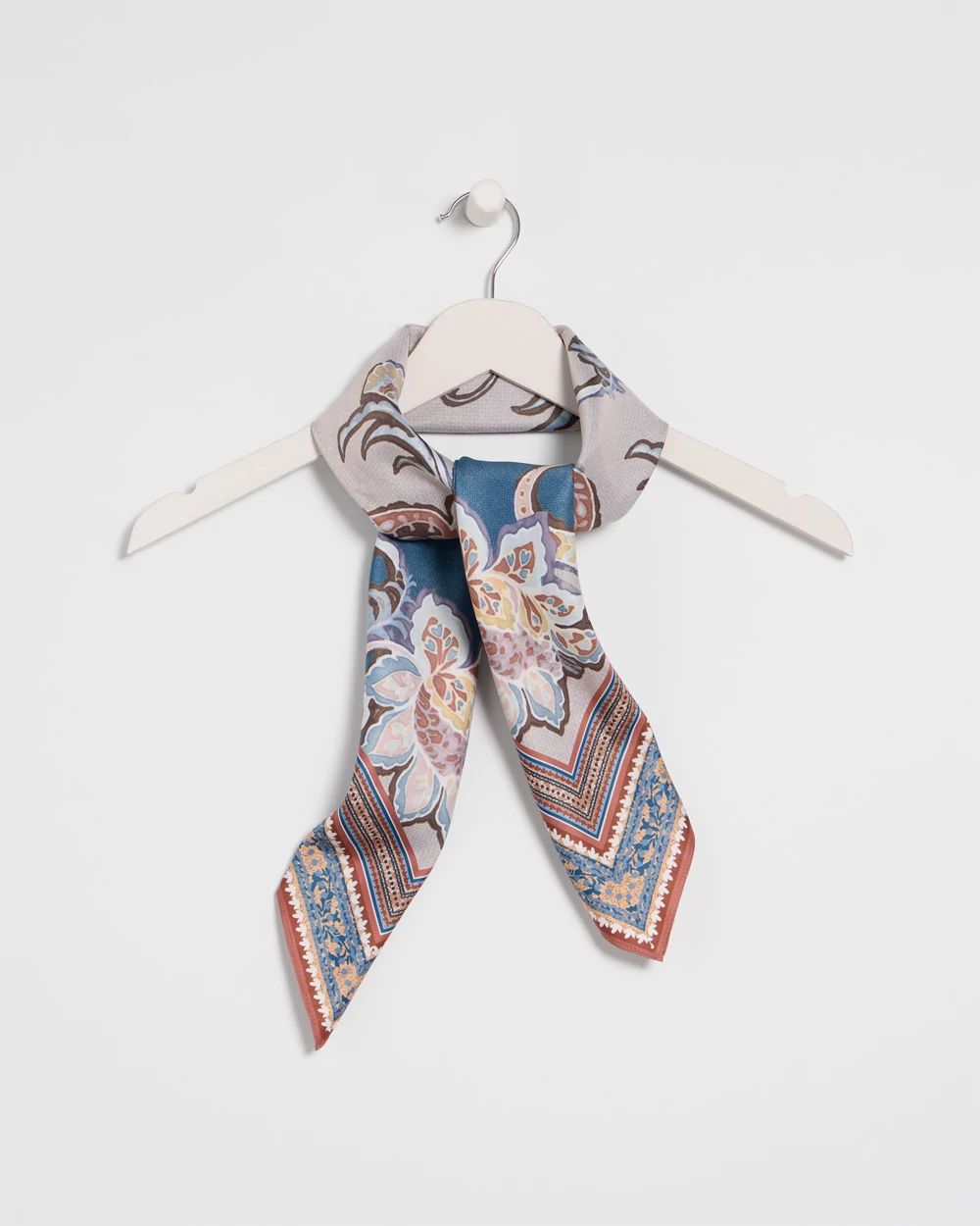 Floral Double-Sided Square Scarf