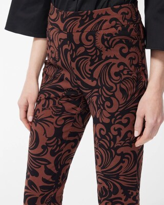 Brigitte Scroll Print Ankle Pants