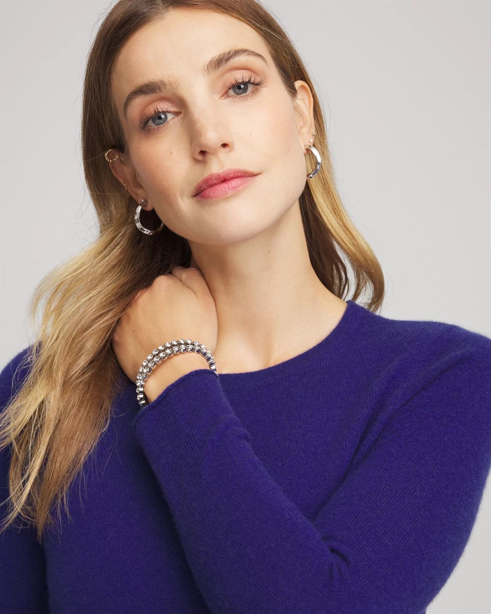 Crewneck Cashmere Pullover Sweater