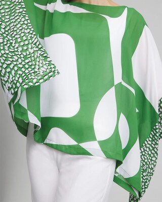 Modern Print Poncho