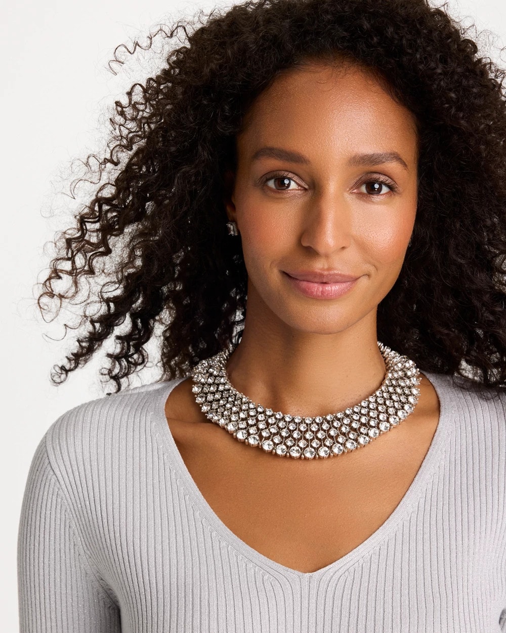 Daily Diamonds Collection Bib Necklace