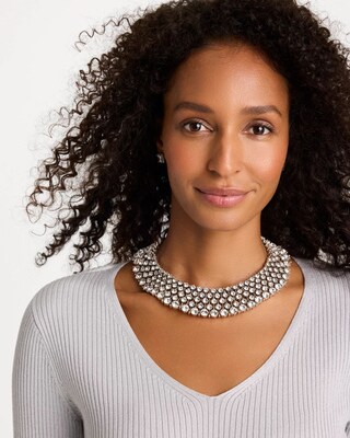 Daily Diamonds Collection Bib Necklace click to view larger image.