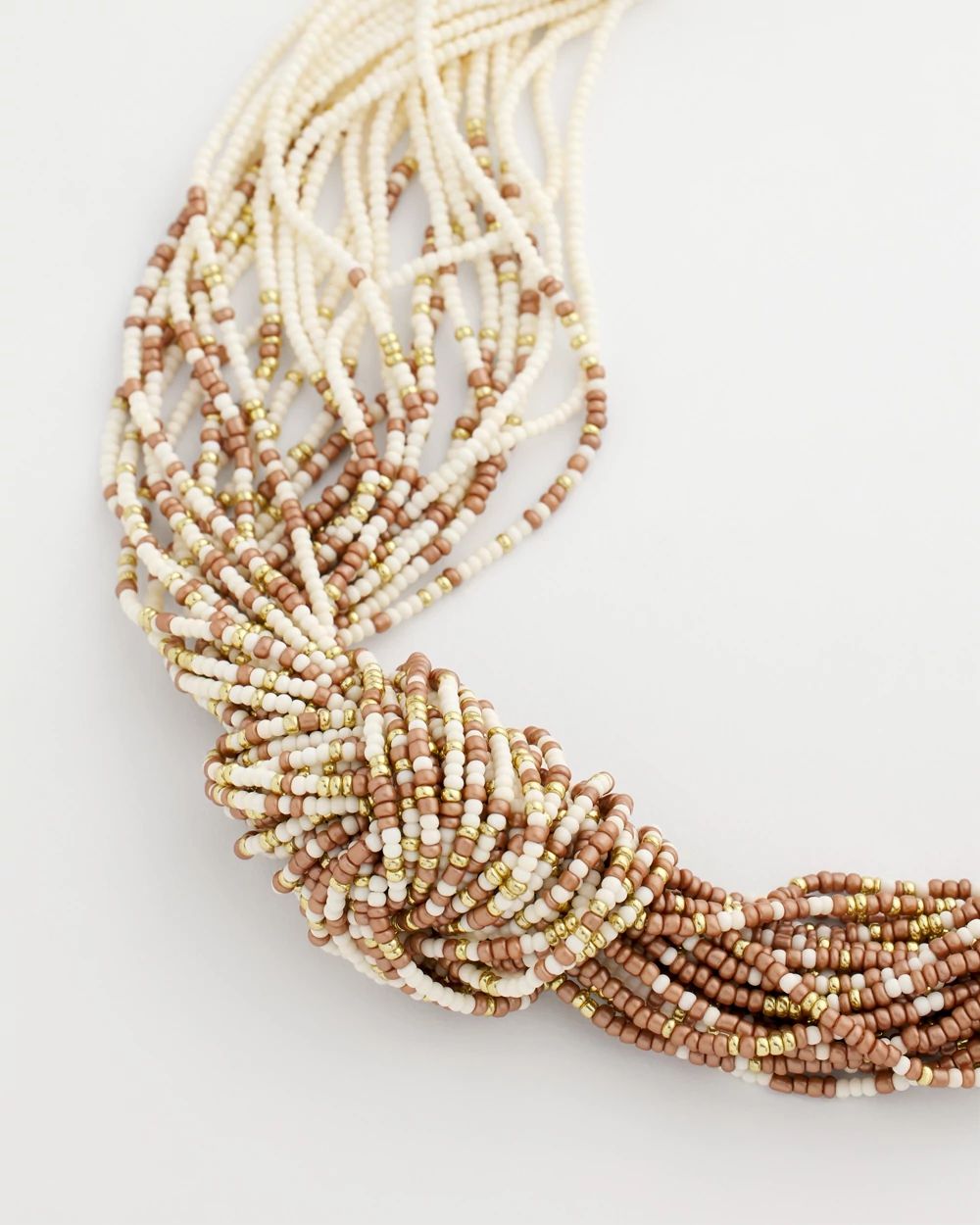 Layered Beaded Knot Necklace