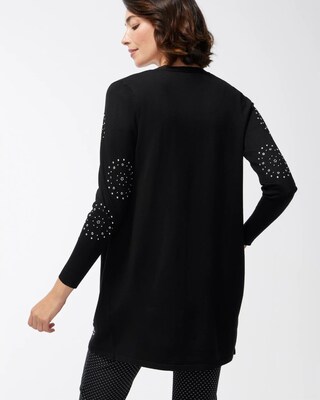 Spun Rayon Embellished Cardigan